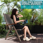 Adjustable Folding Chair, Indoor & Outdoor Balcony, Patio Porch, Garden Lawn - Image 5