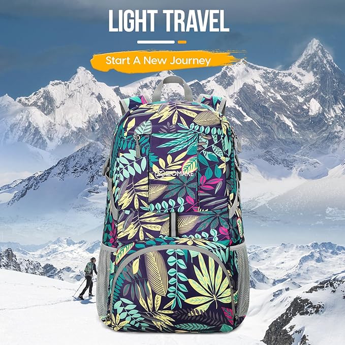 ZOMAKE Lightweight Packable Backpack 35L, Light Foldable Backpacks Water - Image 7