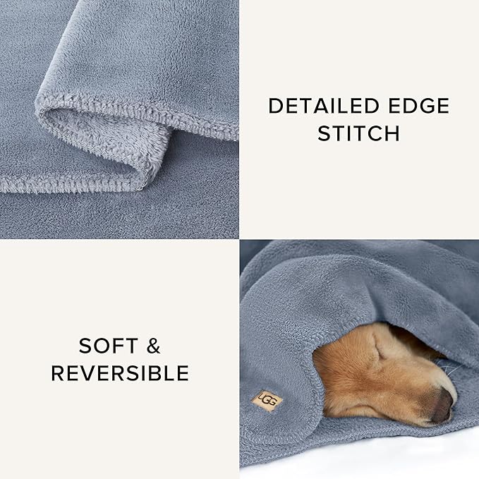 UGG Whitecap Plush Throw Blanket Fleece Lightweight Soft Cozy Throw - Image 4