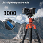Fotopro Carbon Fiber Tripod 60 Inch 360 Degree Ball Head Quick Release Plate - Image 3