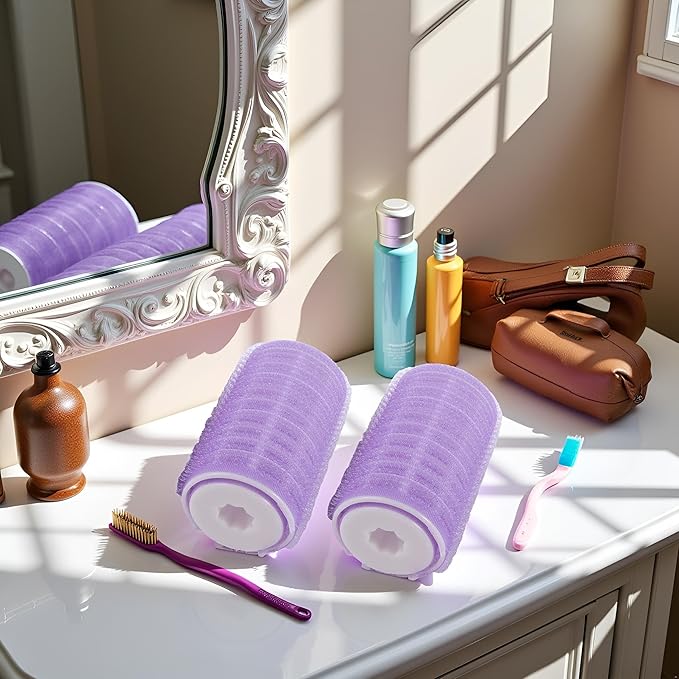 2pcs/set Purple Hair Curling Clips,Portable Bangs and Hair Curlers, Natural Fluffy Curling Clips for DIY Styling,Styling Tools and Appliances(S)
