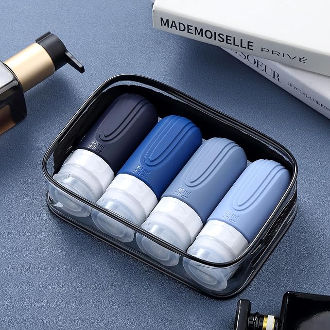 Travel Bottles for Toiletries, Tsa Approved 2oz Travel size Bottles, BPA Free - Image 7