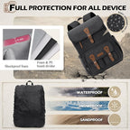 RAINSMORE Camera Bag Backpack for DSLR/SLR Mirrorless 15.6 Inch Laptop Camera - Image 6