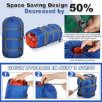 5 Pack Compression Stuff Sack 5 Assorted Size Sleeping Bag Stuff Sack - Image 4