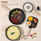 17 Pcs Pots and Pans Set Non Stick Kitchen Cookware Sets Nonstick Induction - Image 8
