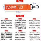 Custom Luggage Tags, Custom Personalized Luggage tag Name, Embroidery Key Ring - Image 2