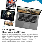 Ceptics UK, Ireland Power Adapter Travel, Safe Dual USB & USB-C 3.1A - Image 7
