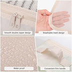 Reginary 6 Set Travel Packing Cubes Luggage Organizer Set Lightweight Suitcase - Image 3