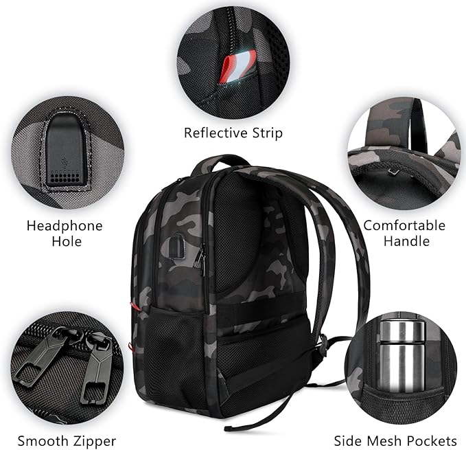 Backpack for Men Women, School Backpack - Image 4