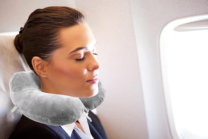 Inflatable Travel Neck Pillow: Extra-Soft, Cushion. - Image 2