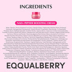 EQQUALBERRY NAD+ Peptide Boosting Cream – Collagen-Enhancing Moisturizer for Skin Elasticity, Healthy Aging&Wrinkle Care – Korean Skincare Anti-Aging Face Cream with Peptides (1.69 fl.oz / 50ml)