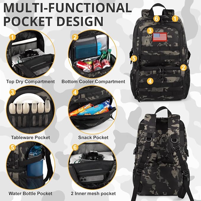 Tactical Double Deck Cooler Backpack - Image 4