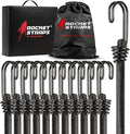 Rocket Straps - Ultimate Outdoor Bungee Cord Assortment - Heavy Duty Set of 12 by RocketStraps