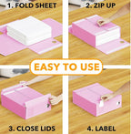 SpaceAid 8 Pack Bed Sheet Organizers and Storage, Foldable Organizer - Image 3