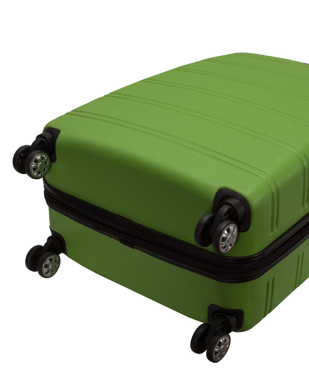 Melbourne Hardside 2 Piece Expandable Spinner Wheel Luggage Set (Green / 2 Piece (20"/28"))