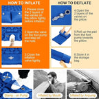 Double Sleeping Pad, Ultralight 4" Extra-Thick Self Inflating Sleeping Mat - Image 6