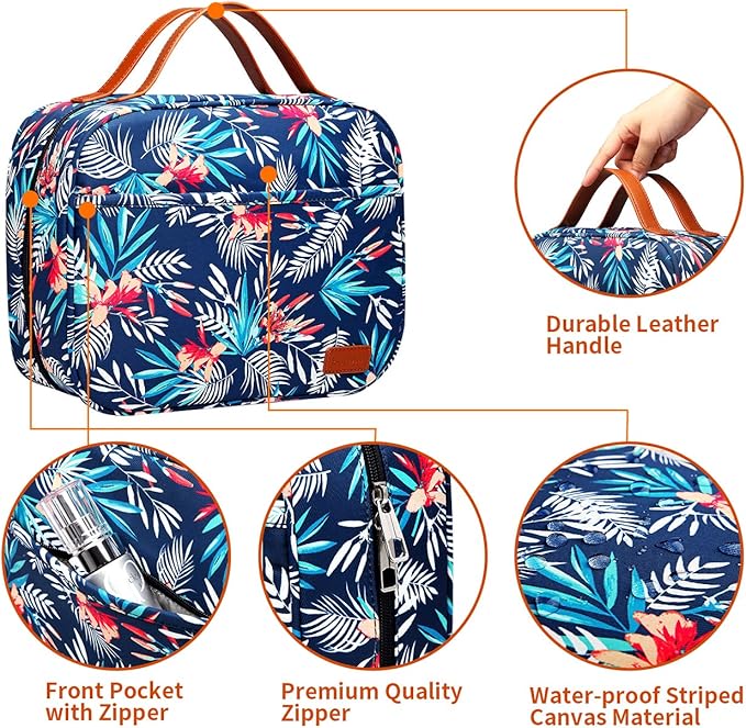 Hanging Travel Toiletry Bag, Large Capacity Cosmetic Travel Toiletry Organizer - Image 6