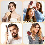 URTHEONE Hair Brush,Boar Bristle Hair Brushes and Hair Comb Set for Women Men Kids, Best Natural Wooden Paddle Hairbrush for Wet or Dry Hair