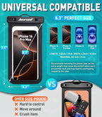 Hiearcool Universal Waterproof Case, Waterproof Phone Pouch Compatible - Image 2