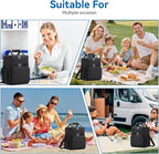 Lunch Box for Men Women, Large Expandable Insulated Lunch Bag, Double Deck - Image 7