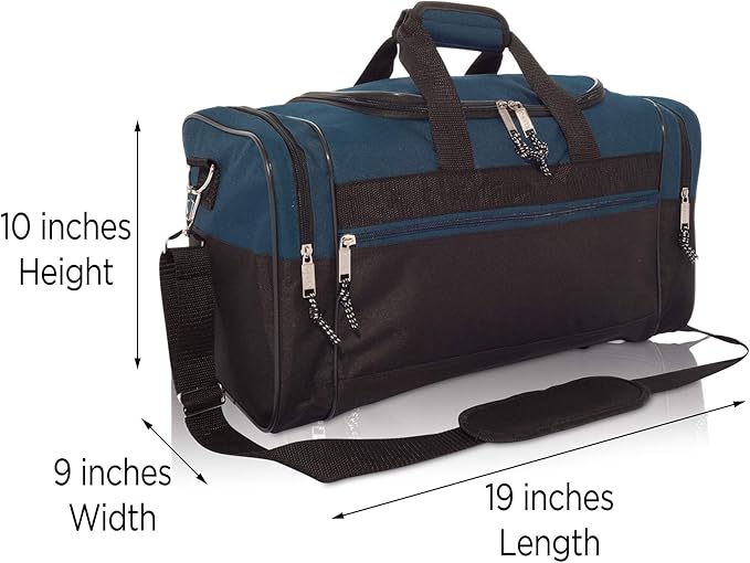 DALIX 17" Blank Duffle Bag Duffel Bag Travel Size Sports Durable Gym Bag - Image 5