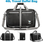 Bago Foldable Duffel Bags for Traveling Women & Men - 40L Sports Packable - Image 12