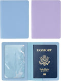 2 Pack Passport covers and Vaccine Card Holder PU Leather Passport Wallet by Unknown