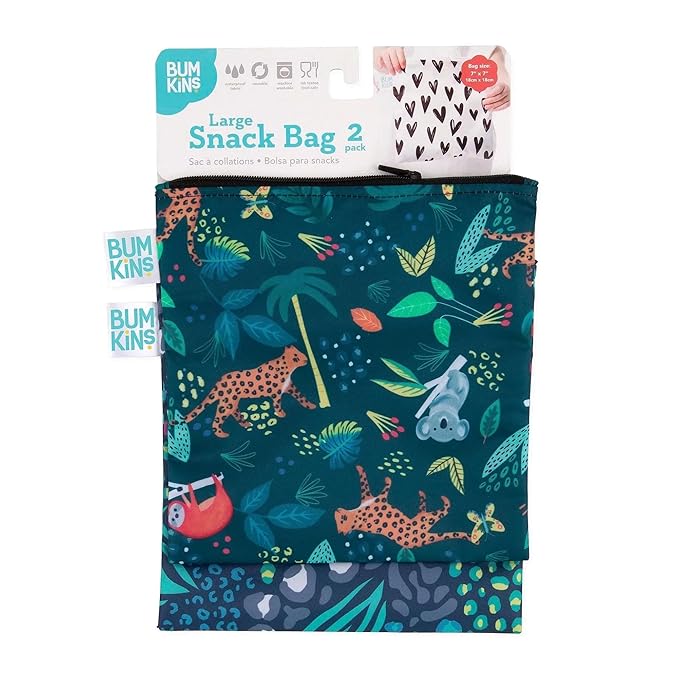 Bumkins Reusable Sandwich and Snack Bags, - Image 2