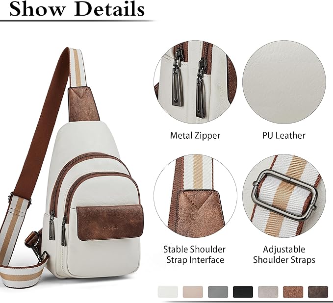 Sling Bag Crossbody Bags for Women Small Cross Body Bag Fanny Packs Chest Sling - Image 6