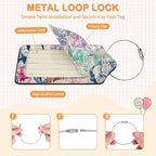 Retro Wanderlust Stamps 3 PCS PU Leather Luggage Tags - Image 7