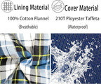 0 Degree Sleeping Bag 100% Cotton Flannel XXL - Image 3