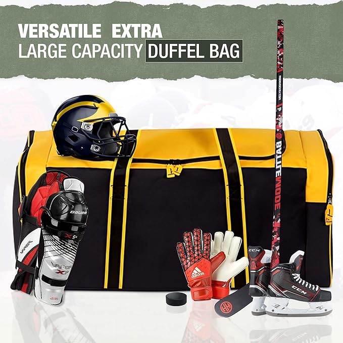 Jetstream Heavy Duty Multi Pocket Durable Sports Gym Equipment Travel Duffel Bag - Image 3