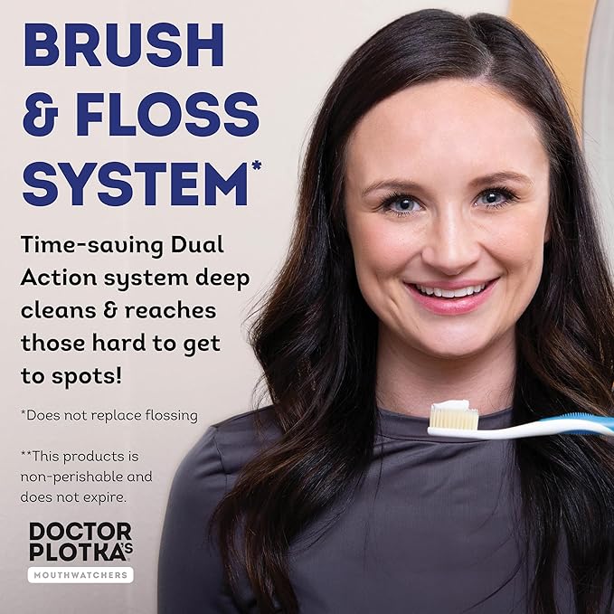 MOUTHWATCHERS Dr Plotkas Soft Bristle Flossing Toothbrush Manual Soft Toothbrush - Image 3