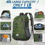 IGOLUMON Hiking Backpack 40L Packable Lightweight Camping Backpack Men Women - Image 2