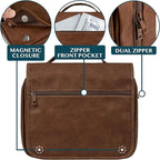 PAVILIA Hanging Toiletry Bag Women Men, Foldable Cosmetic Organizer Travel Bag - Image 3