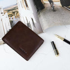 VISOUL Mens Bifold Leather RFID Blocking Wallet - Image 7