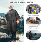 PTEROMY Hooded Rain Poncho for Adult - Image 7