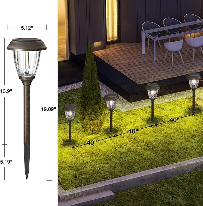 XMCOSY+ Solar Lights Outdoor 10/25 LM LED - Image 5