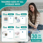 Cozy Essential 30 Pack Vacuum Storage Bags - Image 4