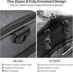 MILADA Convertible 2-in-1 Garment Duffel Weekender Bag Carry On Garment Bags - Image 3