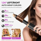 UKliss 5 in 1 Hair Styler & Blow Dryer Brush, Upgraded Detachable Hair Dryer Brush with Negative Ion, Air Curling Wrap for Drying, Curling, Straightening & Volumizing, Styling Tools for All Hair Types