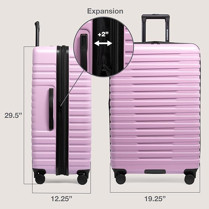 U.S. Traveler Boren Polycarbonate Hardside Rugged Travel Suitcase Luggage - Image 7