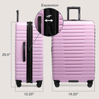 U.S. Traveler Boren Polycarbonate Hardside Rugged Travel Suitcase Luggage - Image 7