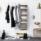 Simple Houseware 5 Shelf Hanging Closet Organizer - Image 5