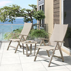 Adjustable Folding Chair, Indoor Bedroom, Outdoor Balcony, Lawn Yard Beach - Image 2