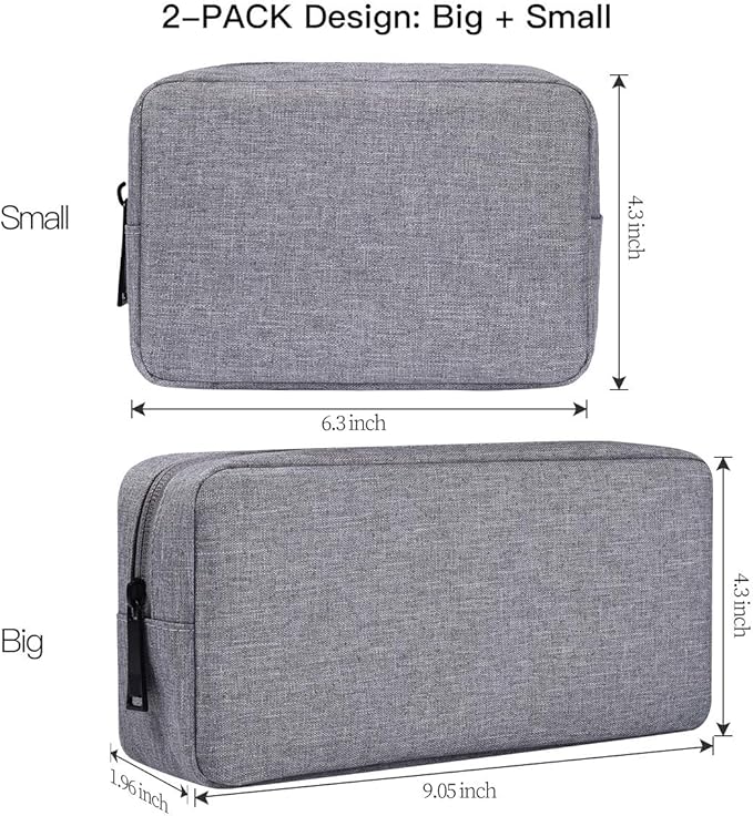 Portable Electronics Accessories Storage Bag, Power Bank, Laptop Charger - Image 2