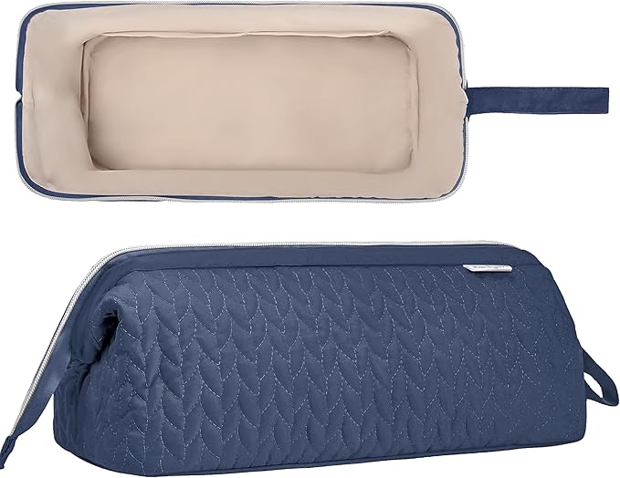 Shark Flex Style Case for Airwrap Hair Dryer Brush Revlon Hair Tools Travel Bag Carrying Case Flat Curling Iron Organizer (Navy Blue)