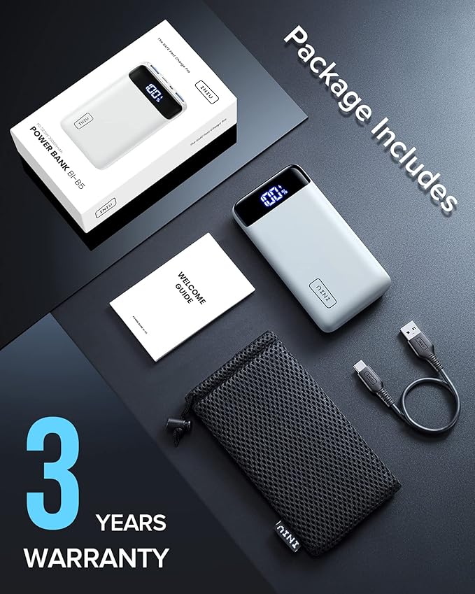 INIU Portable Charger, 22.5W PD3.0 QC4.0 Fast Charging LED Display 20000mAh - Image 7