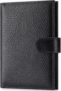 Passport Holder for Travel Women RFID Blocking Genuine Leather Passport Wallet by FREYAMIRA
