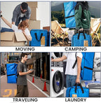 TAILI 2 Pack Blus Moving Bags w/Adjustable Backpack Straps, Moving Supplies - Image 9
